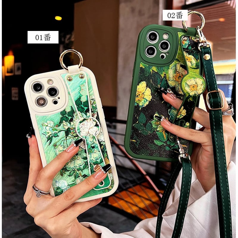 [YOUPIN series]★Mobile case★ 2color iPhone14 iPhone13 iPhone12 iPhone11 iPhoneX iPhone7/8 Green