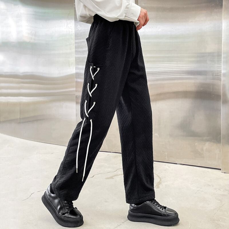 [WENYI Series]★Casual Pants★ 2color Bottoms Pants Unisex Men's Black White