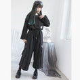 Load image into Gallery viewer, [Kokaisha series]★China style pants★Bottoms Gaucho pants Gaucho SML Easy to match Black Black
