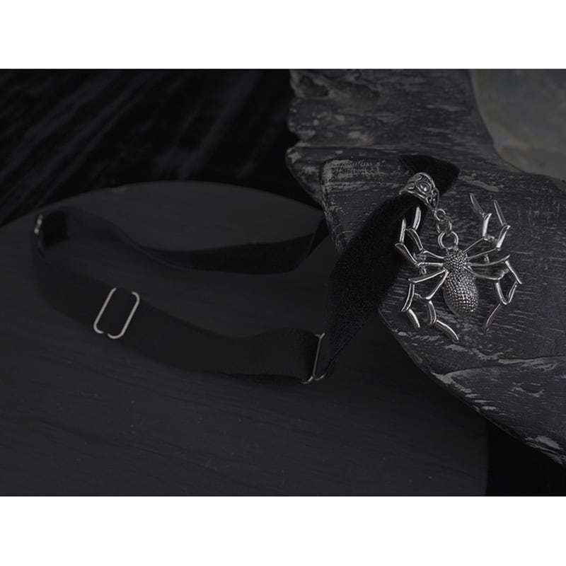 [Koseiryushu Series] ★Necklace★ Accessory Spider Black Black Cool Unique Easy to match