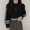 Load image into Gallery viewer, [LIANGLIANG series]★Knit tops★ 3color tops mini length white black gray
