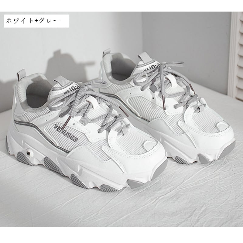 【品シリーズ】★お靴★ 3color サイズ35-40 スニーカー スポーツ風 シューズ 合わせやすい 可愛い レディース