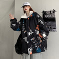 Load image into Gallery viewer, [Demon King Series]★Outerwear that can be worn on both sides★ 2color white or black graffiti coat Unisex Unique fashion
