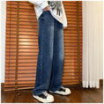 Load image into Gallery viewer, [Vesibo Series]★Denim Pants★ 2color Bottoms Unisex Men's Trousers Black Blue Black Blue
