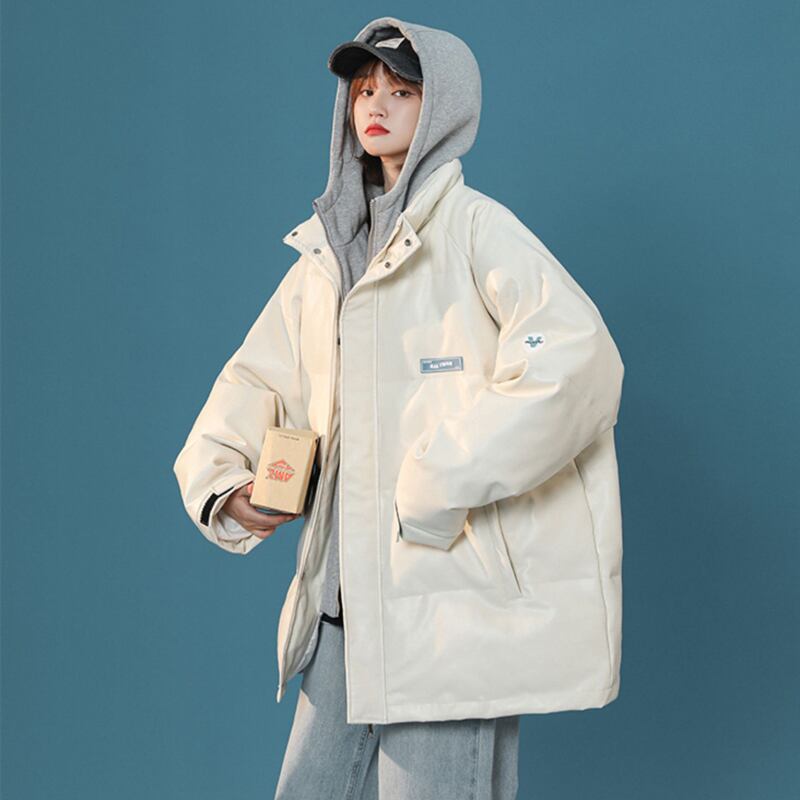 [Morimoto Series] ★Winter Coat★ Cotton Coat 4color Thick Warm Unisex Men's PU Faux Layered