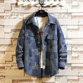 Load image into Gallery viewer, [BIGEMAN Series]★Shirt★ Outerwear 2color Unisex Men's Large Size Plaid Pattern Retro
