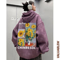 Load image into Gallery viewer, [GEBOXUAN Series]★Parker★ 7color Regular type or brushed lining type Tops Suede Oil painting style Sunflower Unisex Men's
