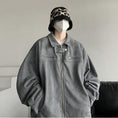 Load image into Gallery viewer, [TIAOTA series]★Jacket★ 3color outerwear unisex men's green black gray suede
