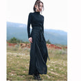 Load image into Gallery viewer, [Big Blue Dragon Series]★China style trousers★Bottoms Gaucho pants Loose Casual Black Black
