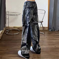 Load image into Gallery viewer, [Xihe XIHE Series]★Denim Pants★ Bottoms Unisex Men's Fashion SML XL 2XL Black Black
