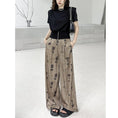 Load image into Gallery viewer, [YIDAO Series] ★Casual Pants★ Switching Print Summer Clothes Gaucho Pants Trousers Slimming Wear
