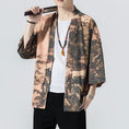 Load image into Gallery viewer, [JUNYI Series] ★Happi coat★ Landscape pattern print Chinese style Unisex Men's Large size Casual Brown
