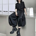 Load image into Gallery viewer, [YIDAO Series] ★China style trousers★ Daily wear, Chinese clothes, black, easy to match, nine-quarter length, summer clothes, loose-fitting
