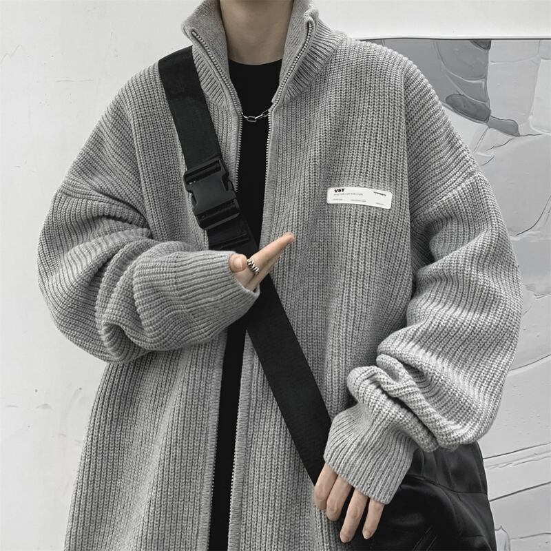 [Emeisa Series]★Sweater★ 2color Knit Tops Outerwear Cardigan Unisex Men's Simple