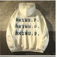 Load image into Gallery viewer, [Baraba series] ★Fleece lined hoodie★ 3color tops unisex men's retro alphabet white black coffee color
