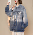 Load image into Gallery viewer, [YOUZIROU Series] ★Outer★ Jacket Denim 3color Unisex Men's Large Size Gradation
