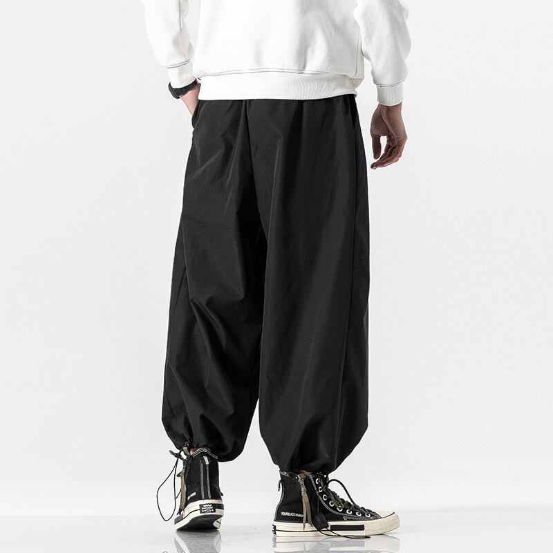 [BIGEMAN Series] ★Casual Pants★ 2color Quarter-length Bottoms Pants Unisex Men's Large Size Plain Simple