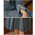 Load image into Gallery viewer, [Nan Kemu Series] ★One Piece★ 2color Stylish Fashion Ladies Switching Ribbon Blue Green
