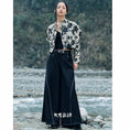 Load image into Gallery viewer, [Daiseiryusu Series]★China style trousers★Bottoms with belt Gaucho pants Retro casual pants
