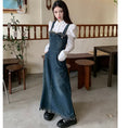 Load image into Gallery viewer, [KEKE series]★Hanging dress★Denim dress Spring clothes Ladies fashion Slimming SML
