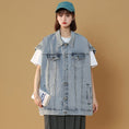 Load image into Gallery viewer, [LIUQU Series]★Jacket★ 2color outer denim jacket Unisex Men's Sleeves are removable
