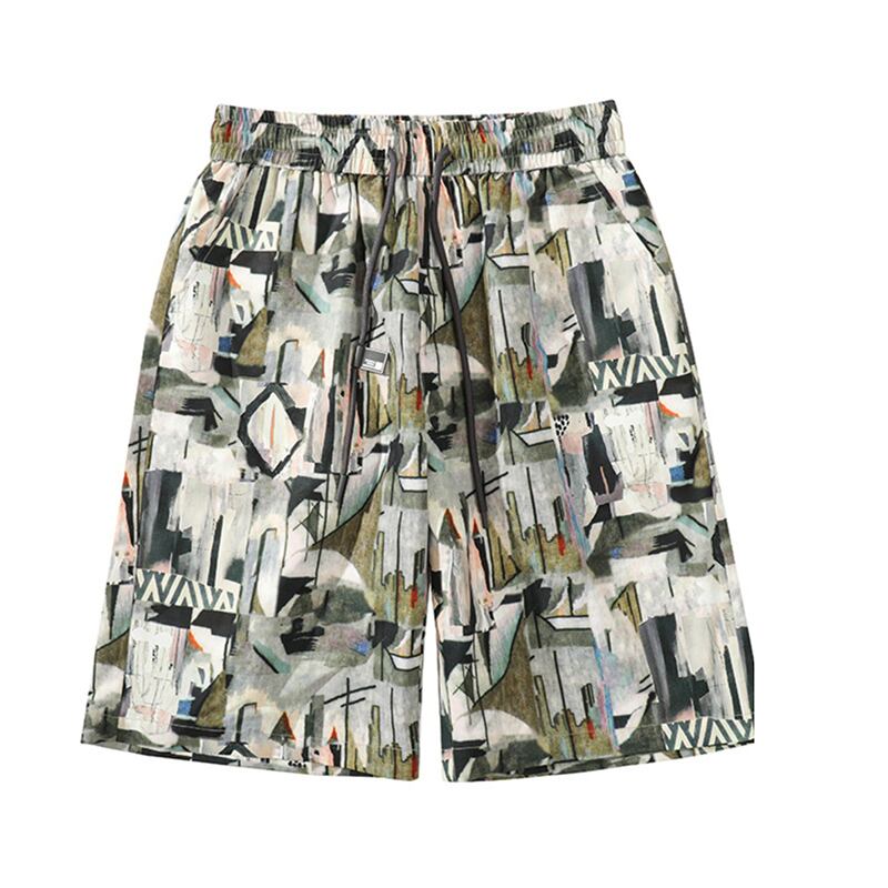 [CHAOMEICHEN Series] ★Shorts★ Graffiti Bottoms Short Length Pants Unisex Men's Large Size Slimming