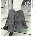 Load image into Gallery viewer, [YIDAO Series]★Skirt★ 3color Bottoms Green Gray Black Long Skirt Improves Temperament
