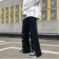 Load image into Gallery viewer, [GUYAN Series] ★Casual Pants★ 2color Bottoms Unisex Men's Plaid Pattern Black Gray
