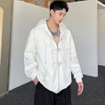 Load image into Gallery viewer, [Illustrated series] ★China style outerwear★ Parka unisex men's China button spring clothes black white
