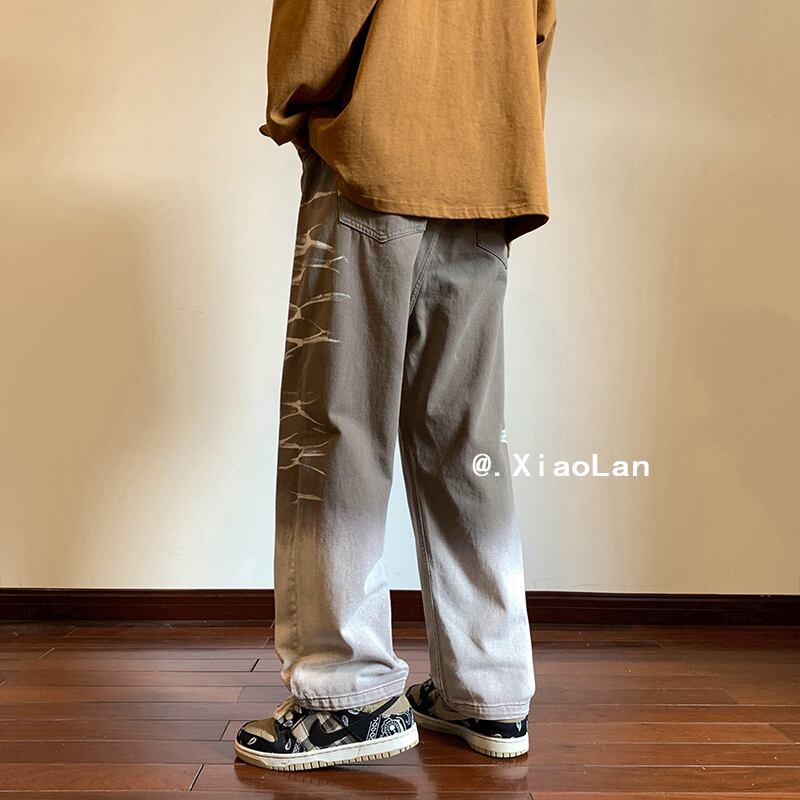 [PEIZAN Series]★Denim pants★ 2color bottoms pants unisex men's gradation fashion