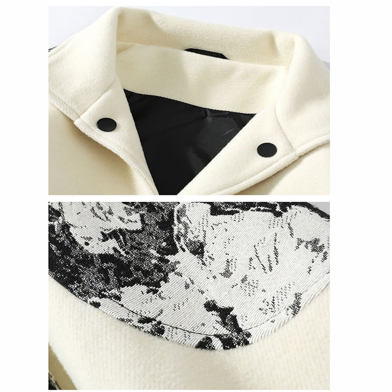 [BAIBIANGE series] ★Jacket★ 2color outerwear unisex men's switching cool ML XL 2XL 3XL