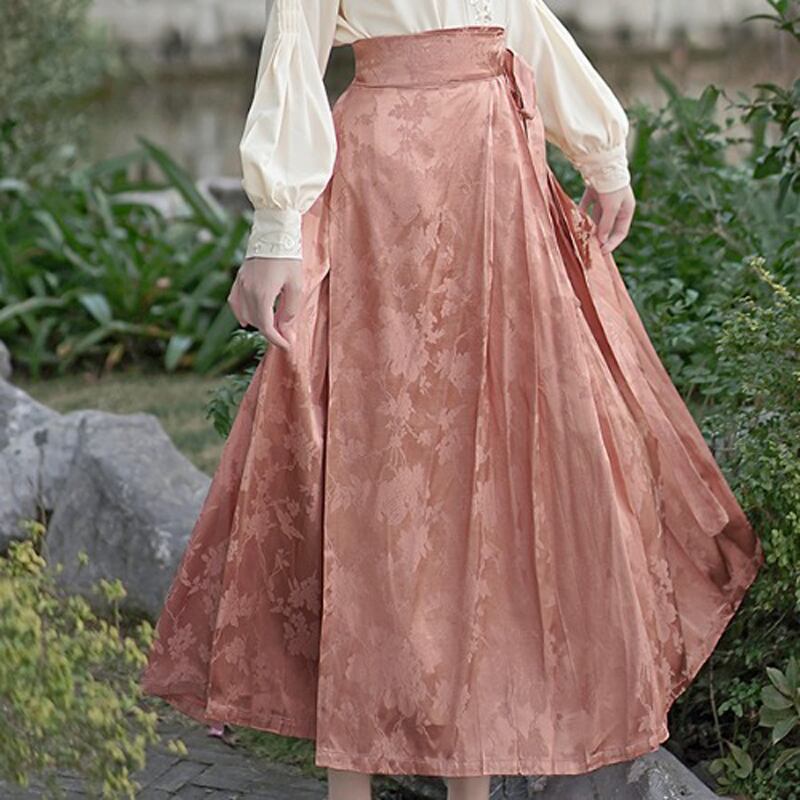 [Az Suna Series] ★Chinese style skirt★ Bottoms Maki skirt Chinese elements Chinese clothing Pink SML Improves temperament