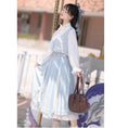 Load image into Gallery viewer, [Kaede bamboo --- Kishiro Yorigo series] ★Chinese style setup★ 3-piece set Chinese clothes Chinese elements shirt + vest + skirt
