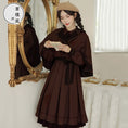 Load image into Gallery viewer, [Shokensho Series]★Setup★ 2-piece set JK style dress + cloak date retro SML XL cute
