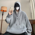 Load image into Gallery viewer, [Emeisa Series] ★Sweater★ 3color Knit Tops Unisex Men's Hooded Vertical Striped Casual
