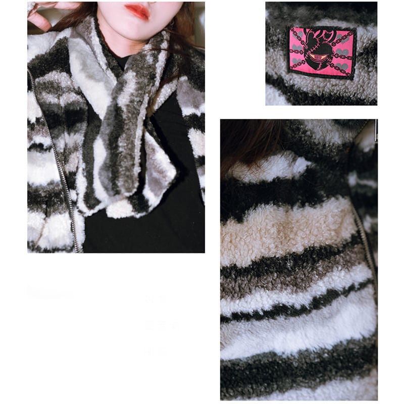 [Kokaisha --- Palpitating Soul Core Series] ★China style coat★ Winter coat + muffler, thick, warm, winter clothes, cold protection