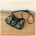 Load image into Gallery viewer, [HOTKISS Series] ★Bag★ Oil painting style floral pattern cute date commuting OL office switching black black
