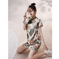 Load image into Gallery viewer, [YUEQIAO Series] ★Improved Chinese dress★ Short length crane loose fitting dress wedding fireworks festival festival
