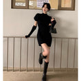 Load image into Gallery viewer, [SHIJI series]★Knit dress★ 4color Christmas cute New Year date wine red beige black pink
