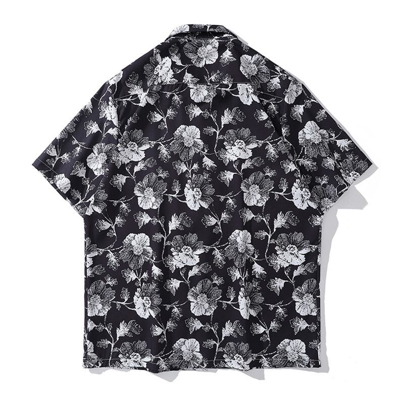 [TRAVEL ISSUANCE Series] ★Short sleeve shirt★ Aloha shirt, Okinawa, Hawaii tops, floral pattern shirt, unisex, men's chiffon