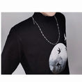 Load image into Gallery viewer, [Kuraho Koya Series]★China style top★T-shirt 2color black or white unisex crane crane moon black white
