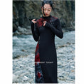 Load image into Gallery viewer, [Daiseiryusu series] ★China style dress★ Knit dress, changeover, Chinese button, slim fit, slim
