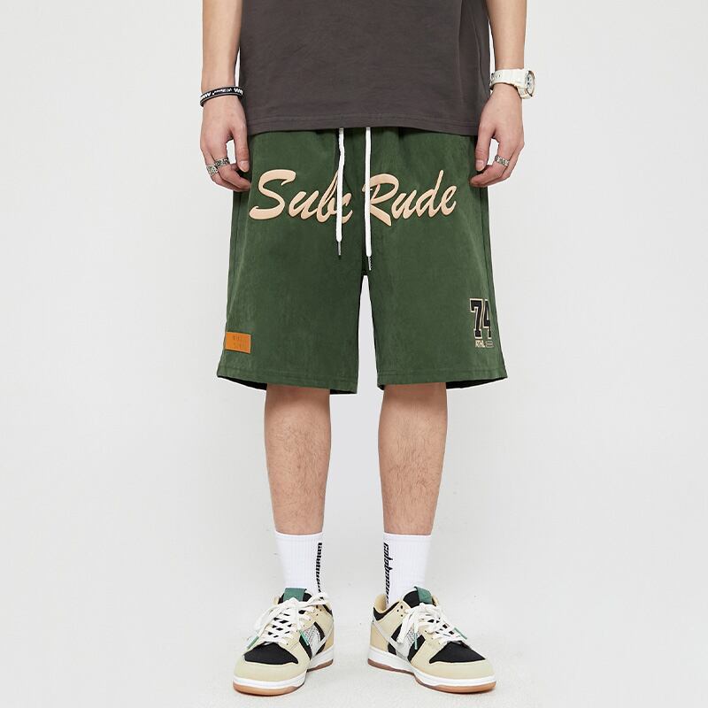 [51XIHA Series] ★Shorts★ 2color Bottoms Short Length Pants Unisex Men's Sports Style Green Black