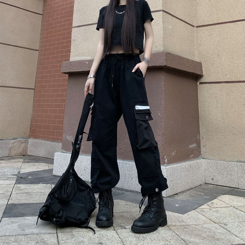 【Styleシリーズ】★カジュアルパンツ★ ボトムス ズボン おしゃれ ブラック 黒い 秋服 合わせやすい