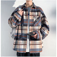 Load image into Gallery viewer, [BIGEMAN Series]★Shirt★ 2color Tops Long Sleeve Shirt Plaid Pattern Unisex Men's Large Size
