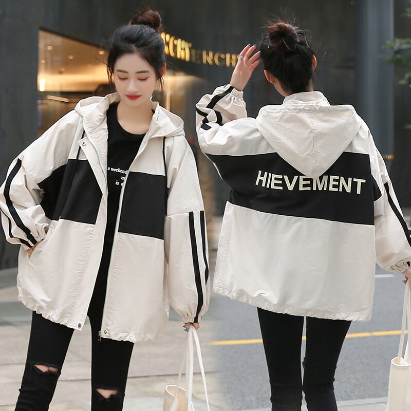 [Reiten Princess Series]★Jacket★ 2color Cute color scheme Black Beige SML XL 2XL Spring/Autumn Easy to match