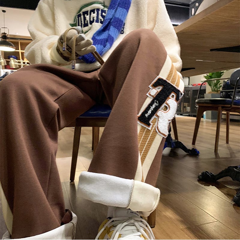 [YOULIN Series] ★Casual Pants★ 2 colors Regular type Fleece lining type Thick warm pants Unisex Men's