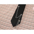 Load image into Gallery viewer, [LHSEN Series]★Shirt with tie★ Long sleeve shirt, plaid pattern, stylish, pink, cute, easy to match
