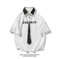 Load image into Gallery viewer, [BIGEMAN Series] ★Shirt with tie★ Tops Short sleeve shirt 3 colors Unisex Men's Large size
