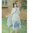 Load image into Gallery viewer, [Az Suna Series] ★Chinese style dress★ Hanfu dress, off-the-shoulder SML XL, Chinese clothes, date, girls' night out
